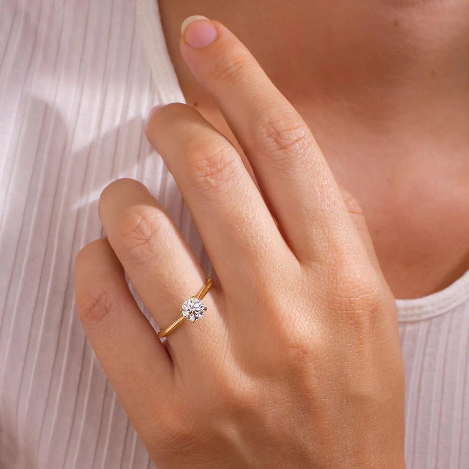 Classic Round Brilliant Cut Solitaire Ring