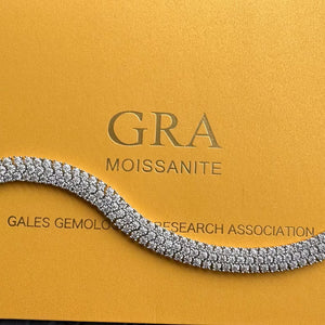 Triple-Row "Glacier" Brilliant-Cut Tennis Bracelet