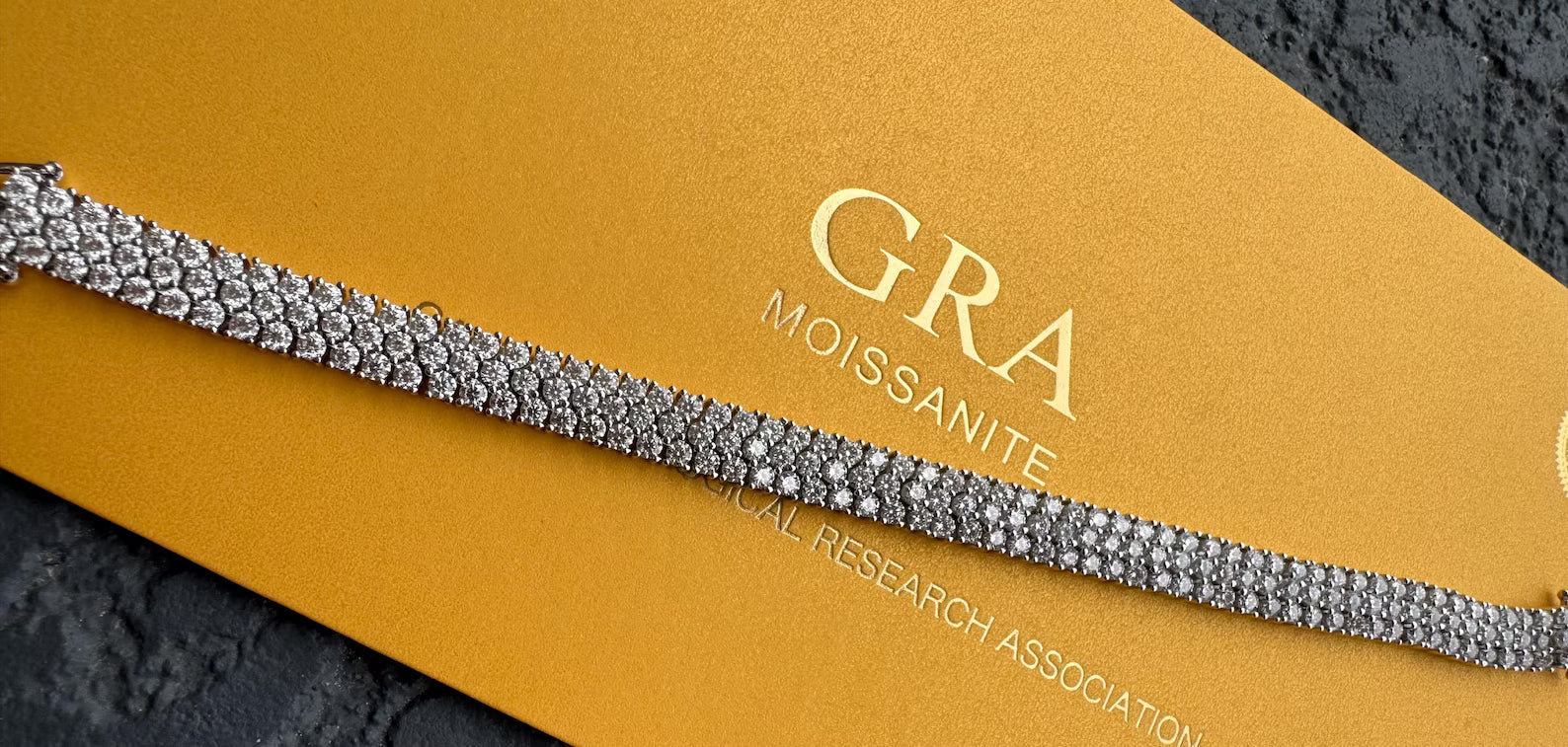 Triple-Row "Glacier" Brilliant-Cut Tennis Bracelet