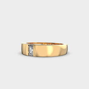 Men’s Princess Cut Architectural Band