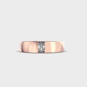 Men’s Princess Cut Architectural Band