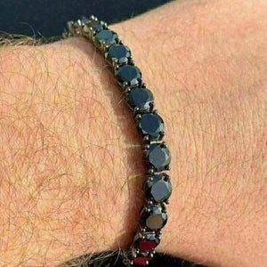 Noir & Gold Tennis Bracelet