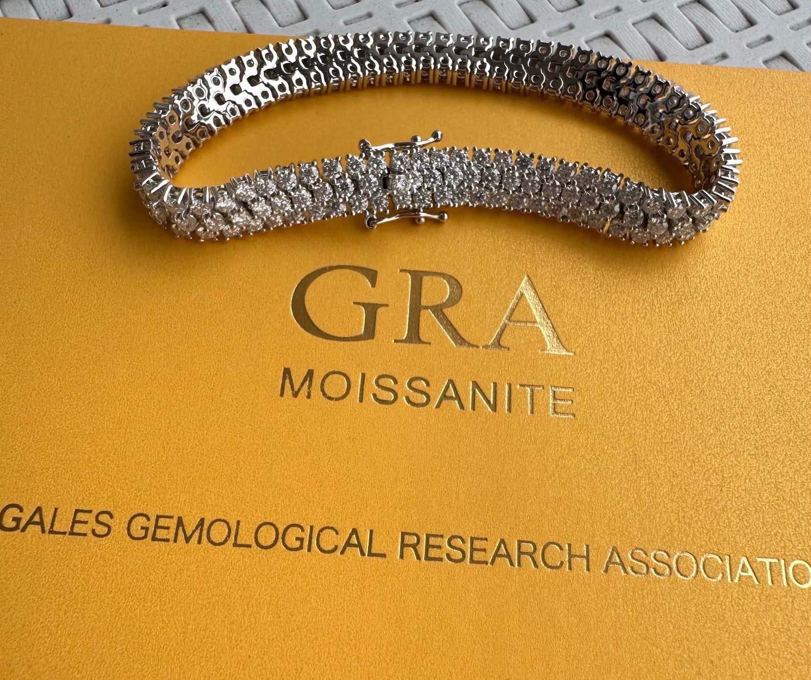 Triple-Row "Glacier" Brilliant-Cut Tennis Bracelet