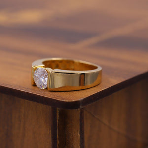 Modern Tension Set Solitaire Ring