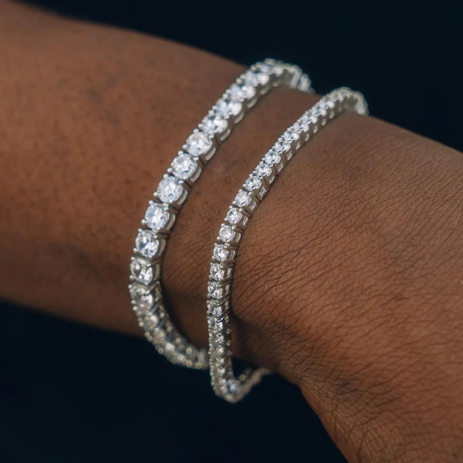 Round Brilliant Stackable Tennis Bracelet