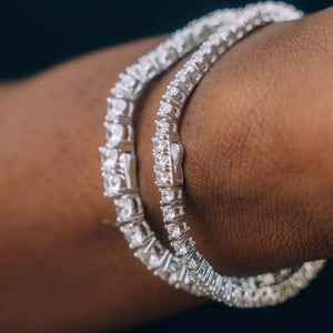 Round Brilliant Stackable Tennis Bracelet