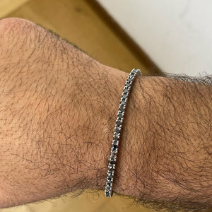 Midnight Onyx Black Diamond Tennis Bracelet