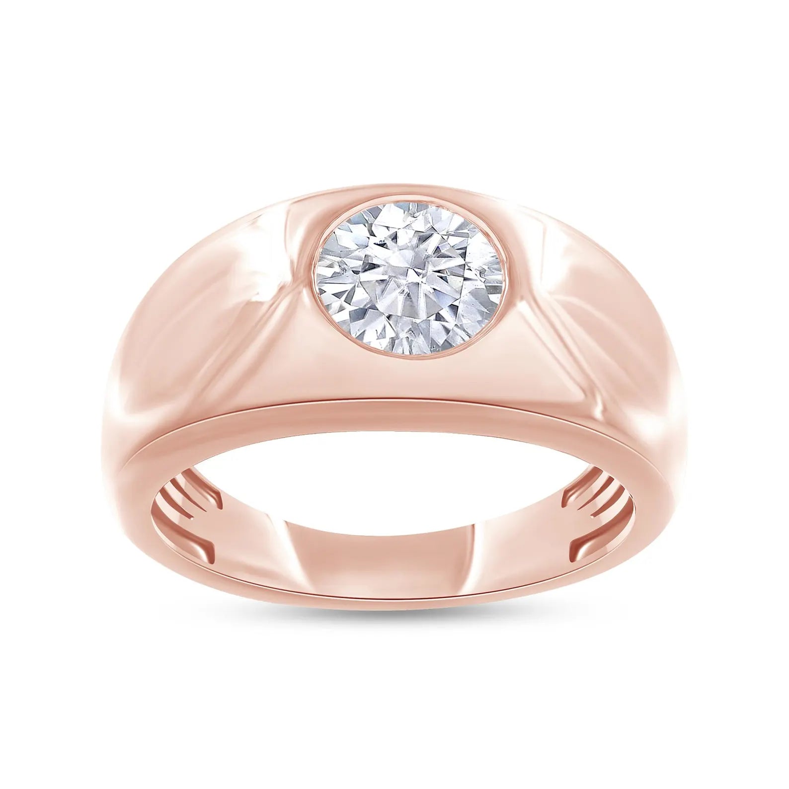 Men’s Executive Bezel Set Dome Band