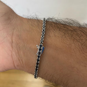 Midnight Onyx Black Diamond Tennis Bracelet