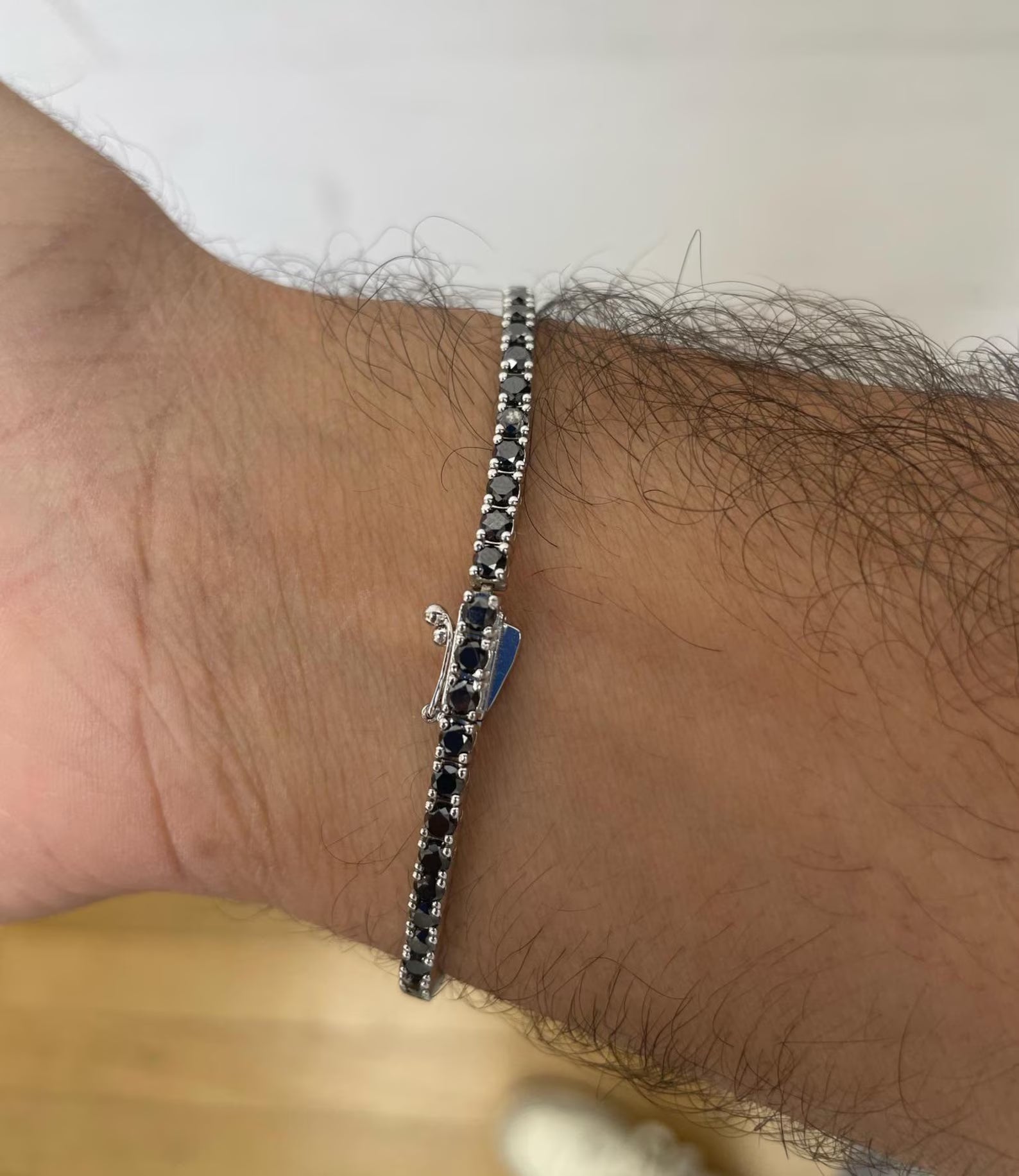 Midnight Onyx Black Diamond Tennis Bracelet