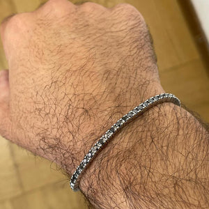 Midnight Onyx Black Diamond Tennis Bracelet