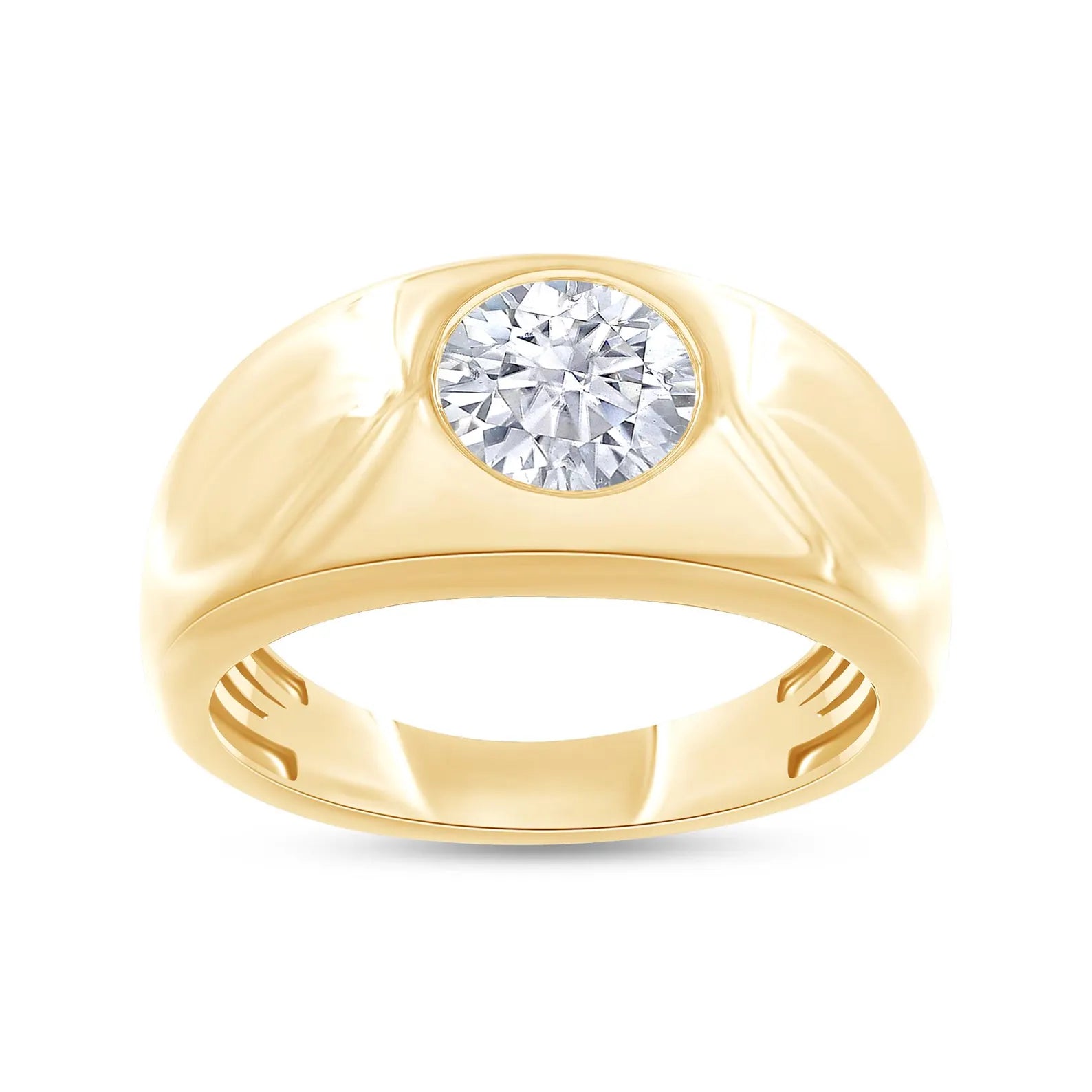 Men’s Executive Bezel Set Dome Band