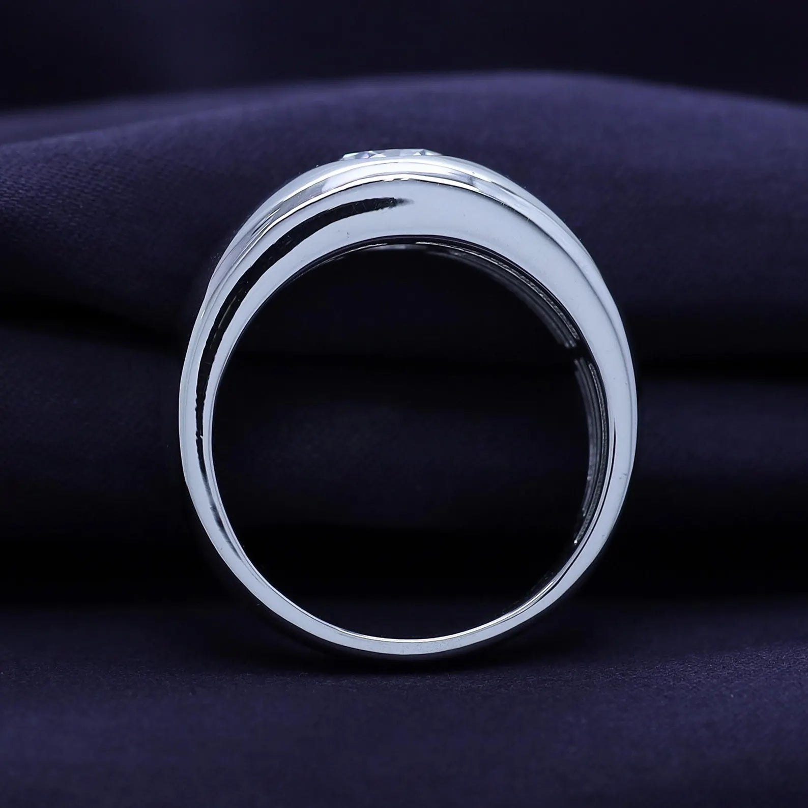 Men’s Executive Bezel Set Dome Band