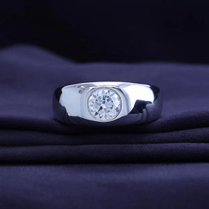 Men’s Executive Bezel Set Dome Band