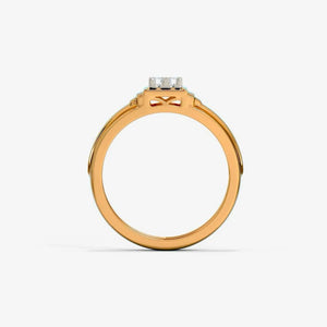 Men’s Emerald Cut Bridge Solitaire Ring