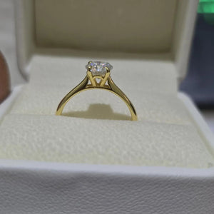 Classic Round Brilliant Cut Solitaire Ring