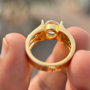 Men’s Modern Geometric Solitaire Ring