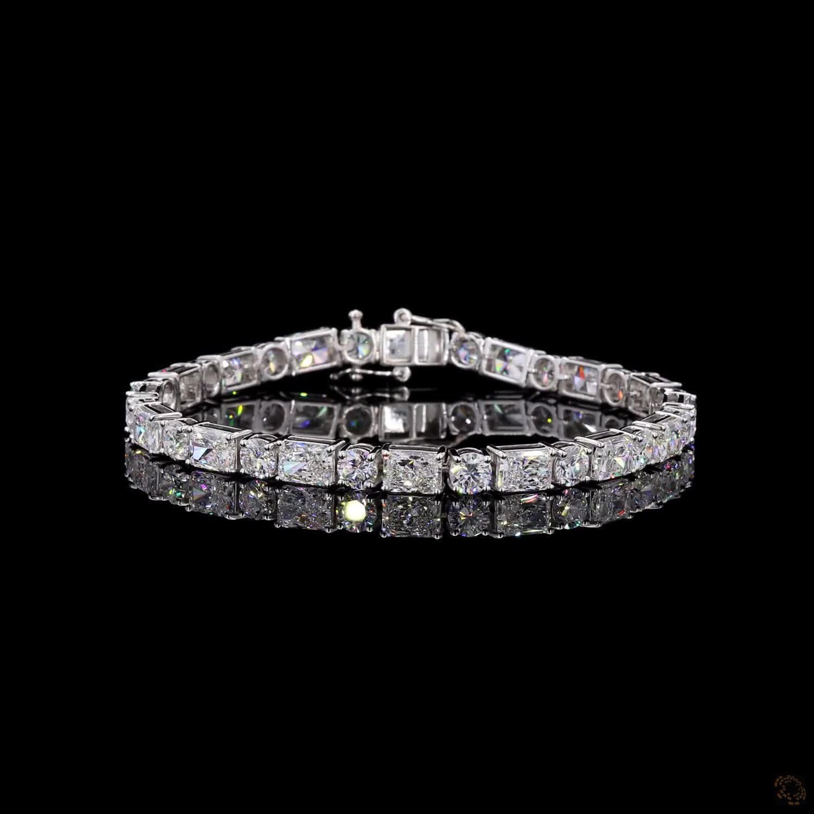 Men’s Duo-Cut Infinite Tennis Bracelet