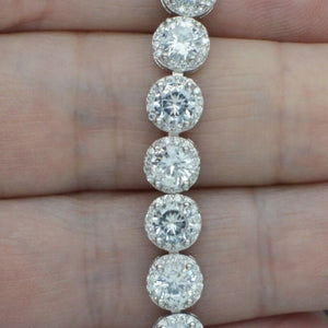 Royal Halo Brilliant Cut Statement Bracelet