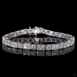 Men’s Duo-Cut Infinite Tennis Bracelet