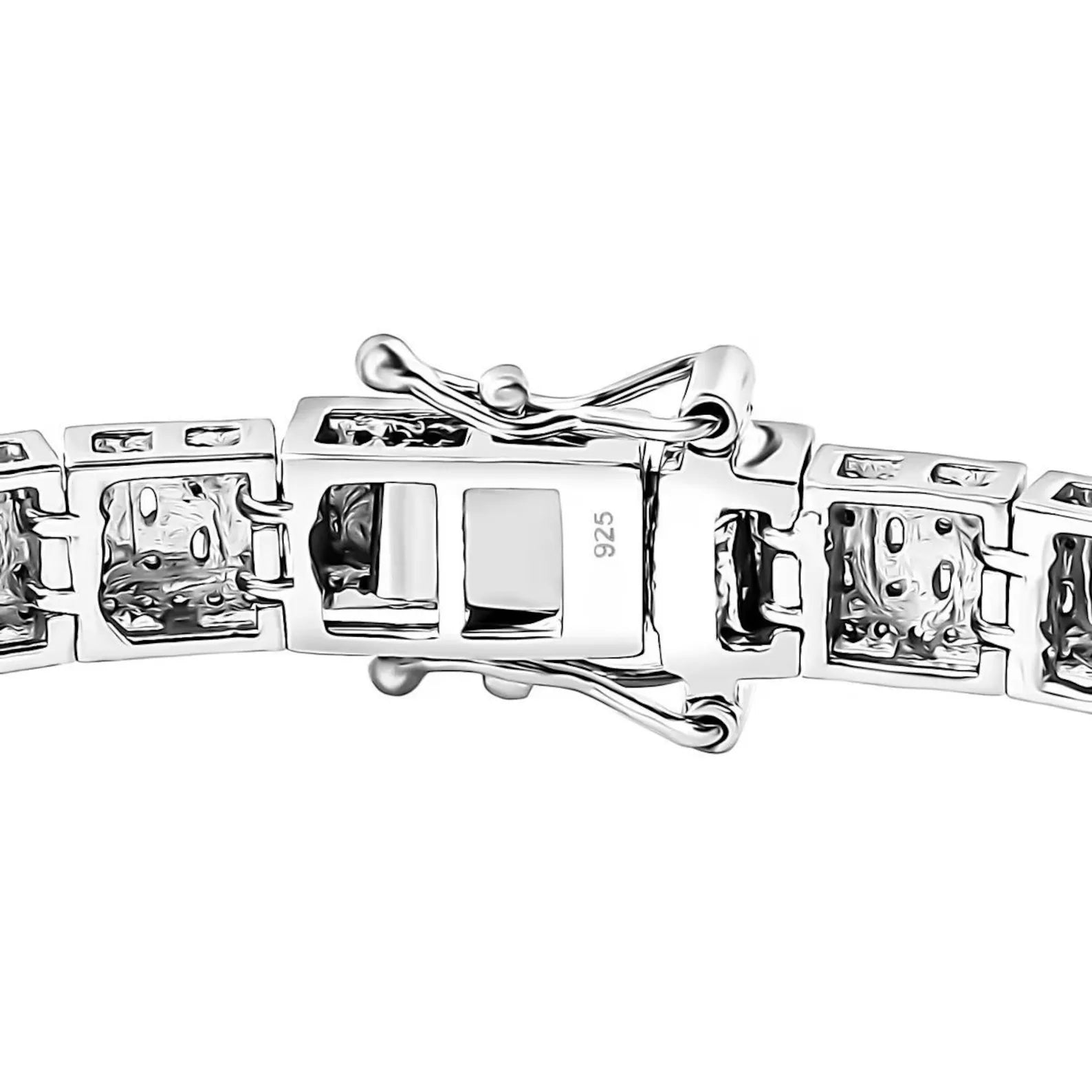 Iced Pavé Square Tennis Bracelet