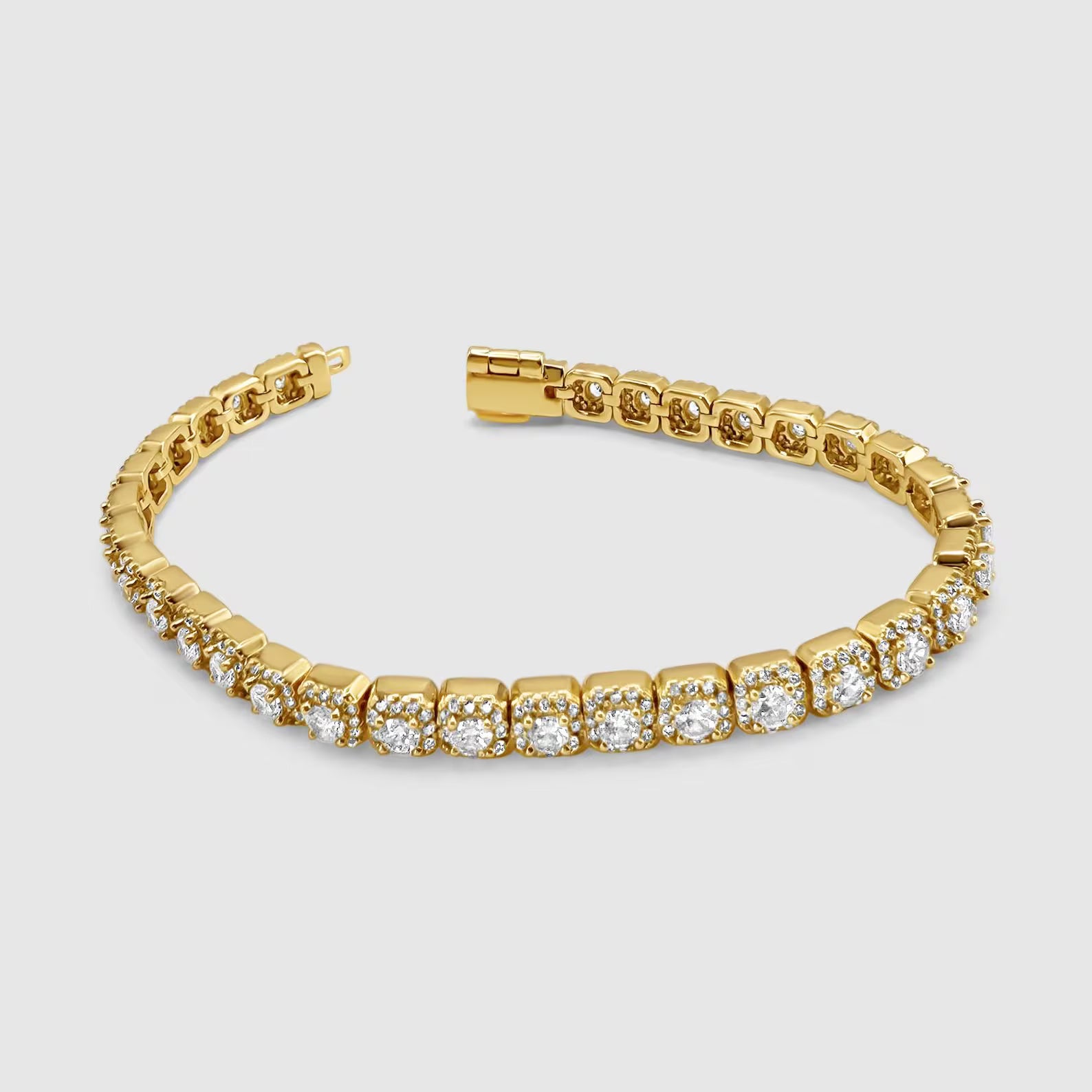 Azure Mosaic Tennis Bracelet