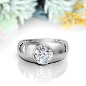 Men’s Dome Solitaire Ring