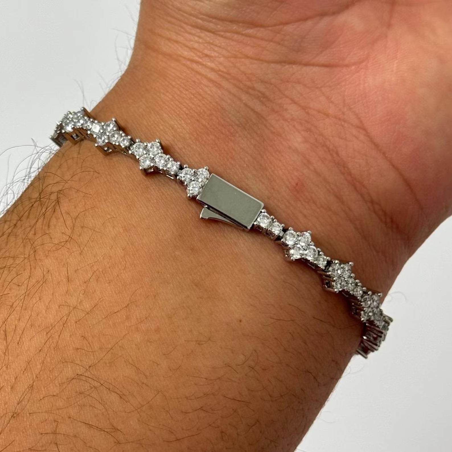 Men’s Celestial Star Cluster Tennis Bracelet