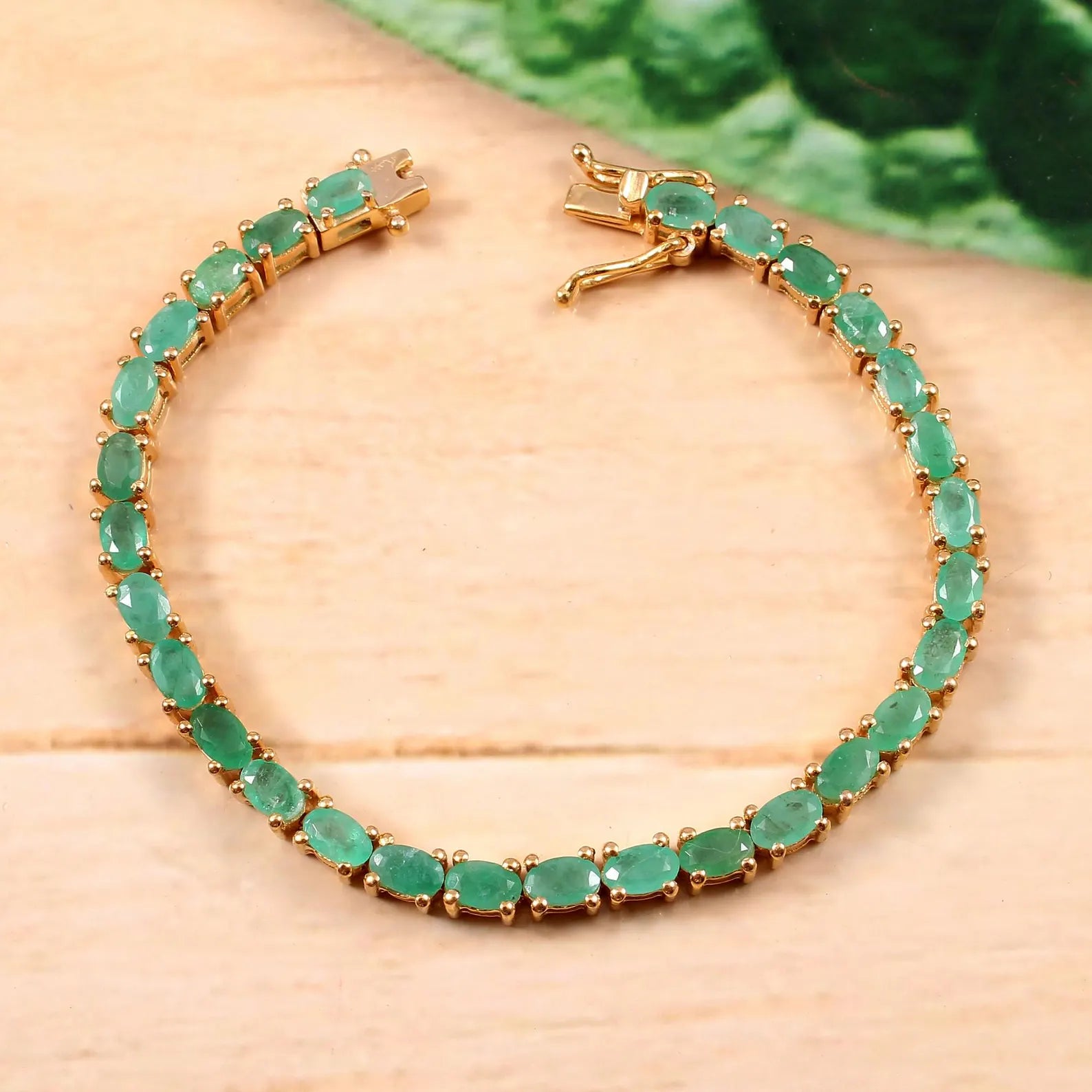 Verdant Oval Tennis Bracelet