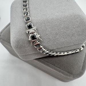 Midnight Noir Octagon Tennis Bracelet