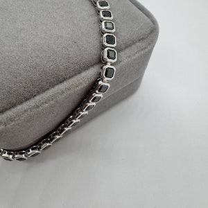 Midnight Noir Octagon Tennis Bracelet