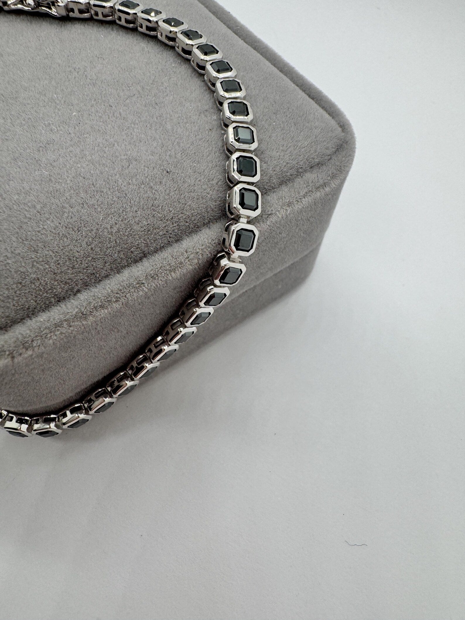 Midnight Noir Octagon Tennis Bracelet
