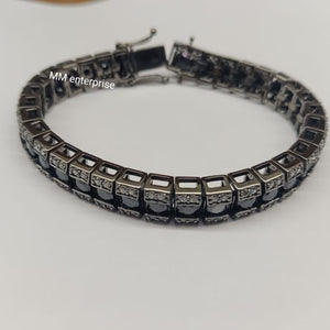 Men’s Obsidian Halo Executive Link Bracelet