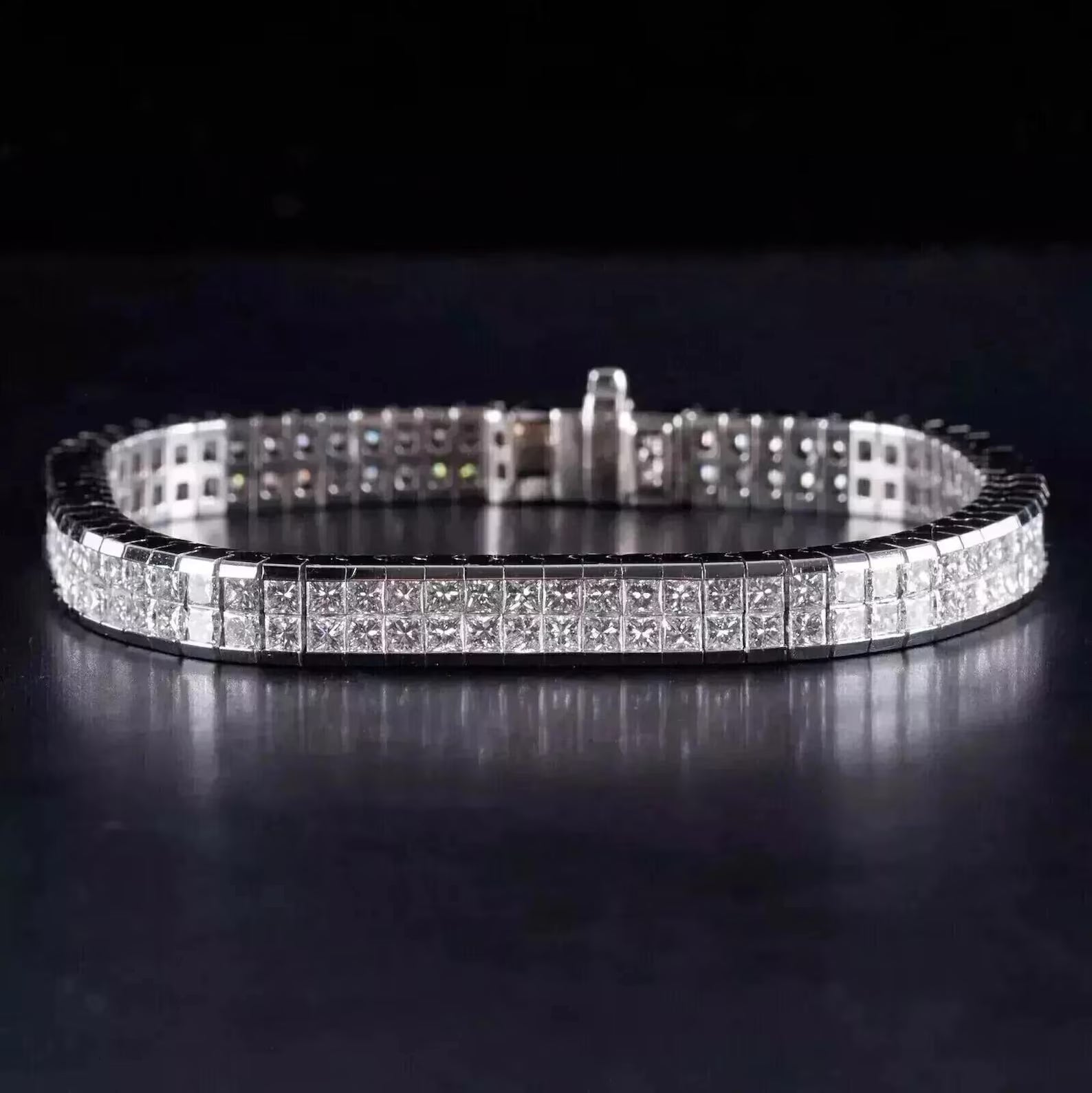 Empress Emerald Double-Row Tennis Bracelet
