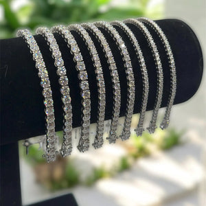 Signature Round Brilliant Tennis Bracelet