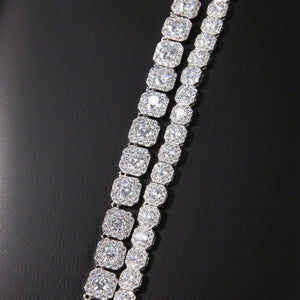 Royal Cushion Cut Halo Infinite Bracelet