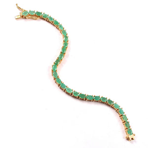 Verdant Oval Tennis Bracelet