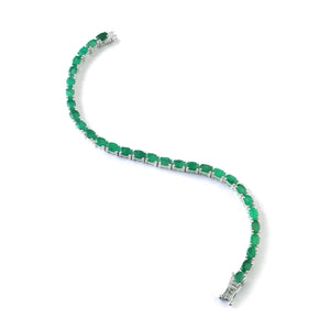 Verdant Oval Tennis Bracelet