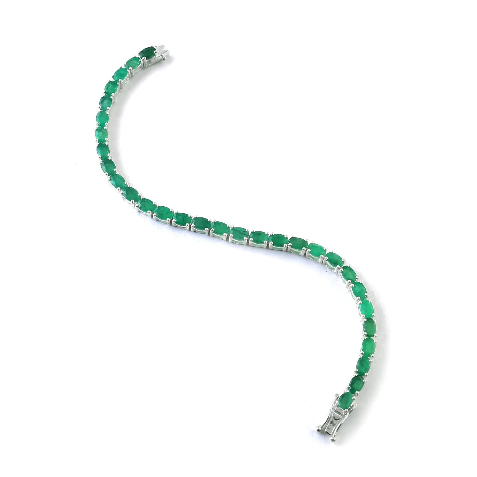 Verdant Oval Tennis Bracelet
