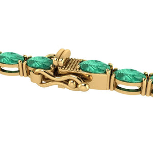 Verdant Oval Tennis Bracelet