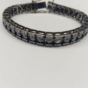 Men’s Obsidian Halo Executive Link Bracelet