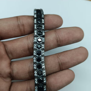 Men’s Obsidian Halo Executive Link Bracelet