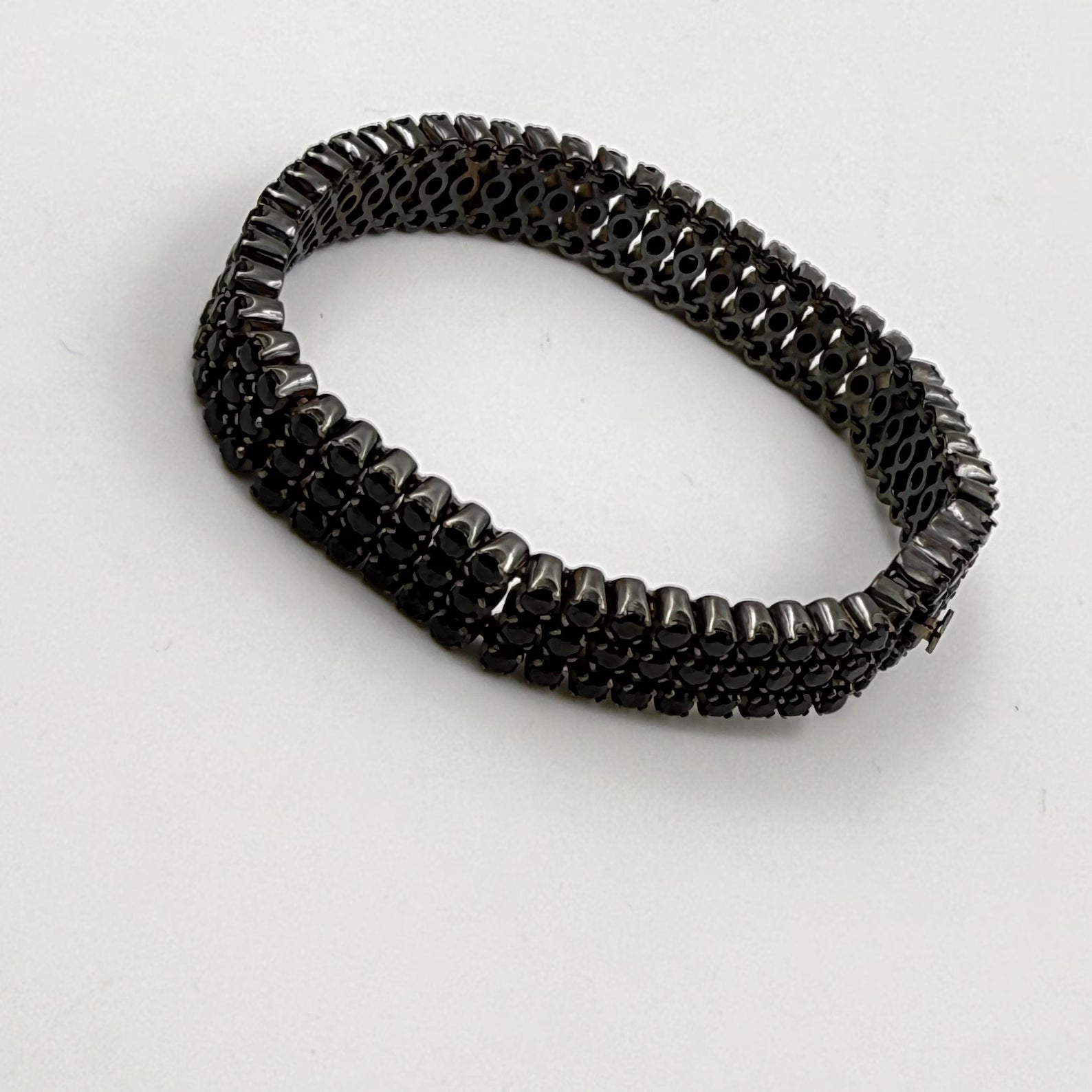 Triple Row Blackout Infinite Onyx Bracelet