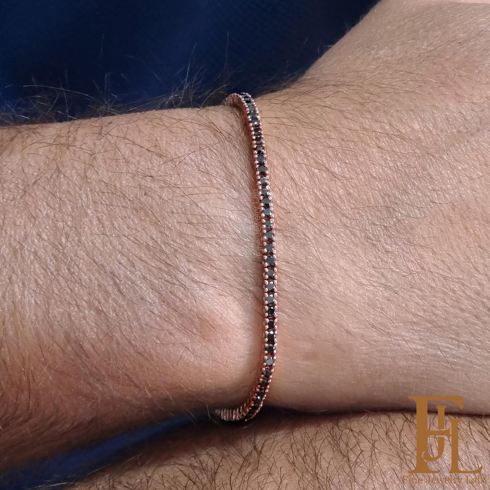 Precision Cut Second Skin Micro Tennis Bracelet