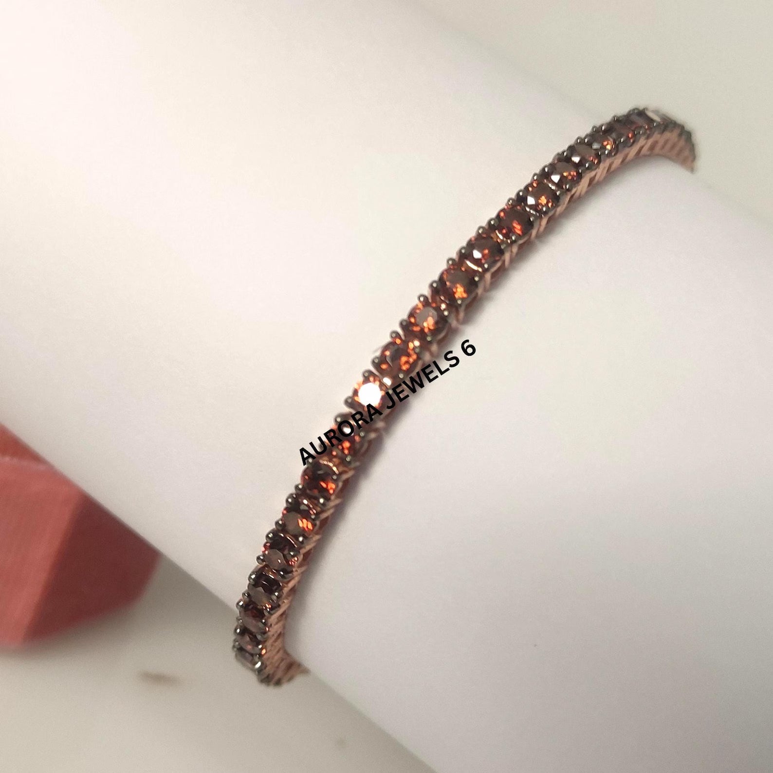 Crimson Rose Tennis Bracelet