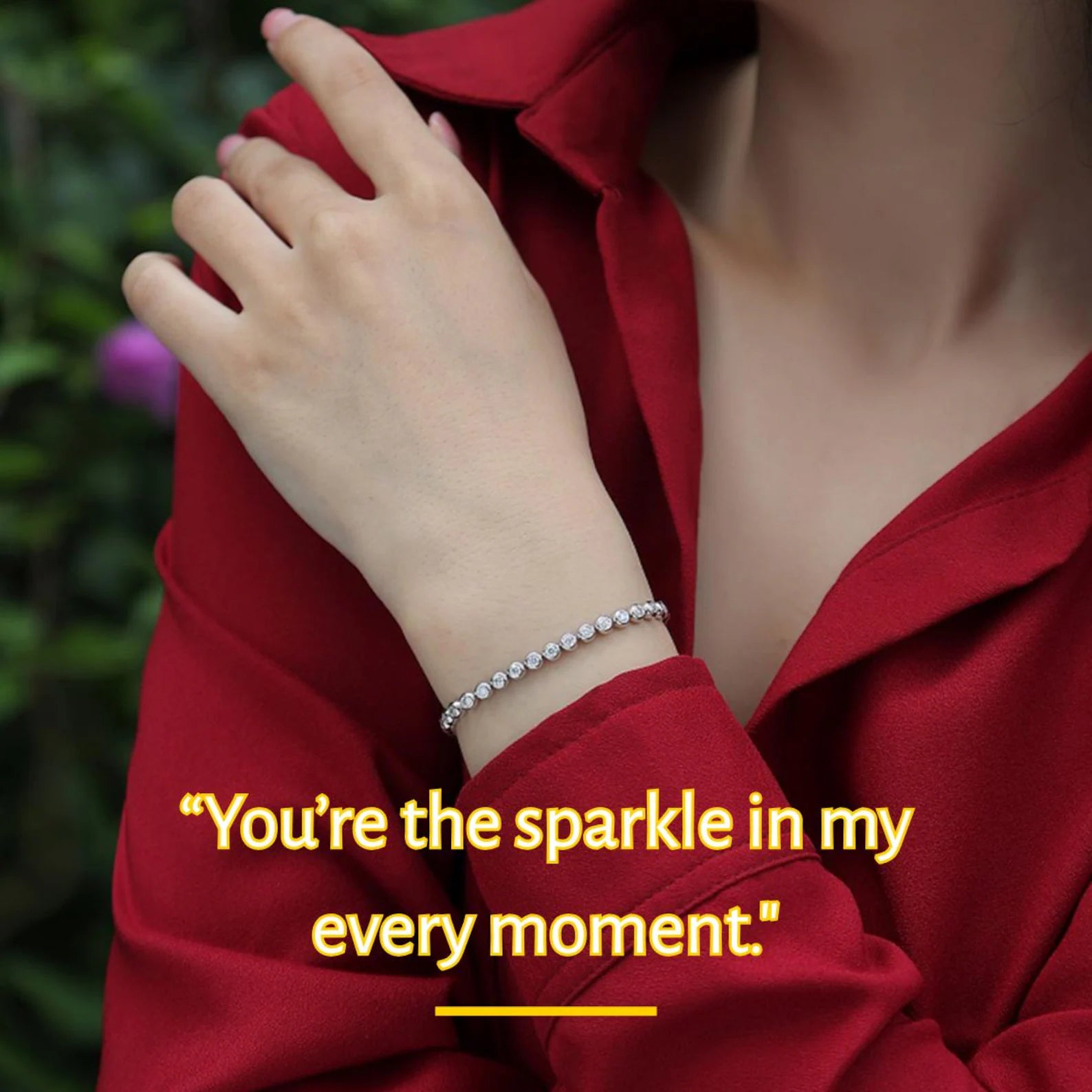 Triple Row Glacier Brilliant Cut Tennis Bracelet