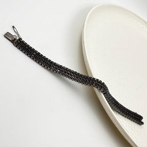 Triple Row Blackout Infinite Onyx Bracelet