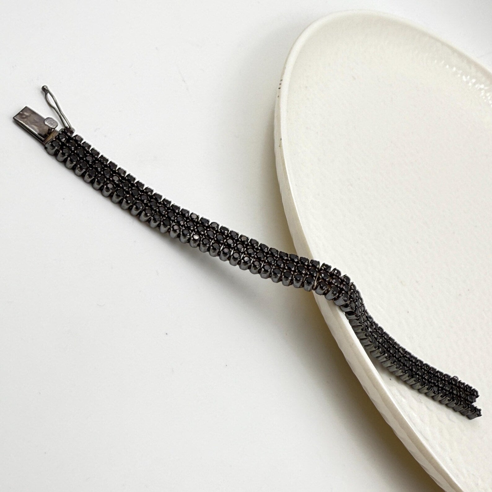 Triple Row Blackout Infinite Onyx Bracelet