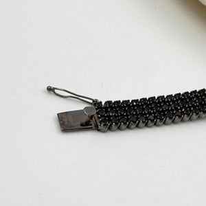 Triple Row Blackout Infinite Onyx Bracelet