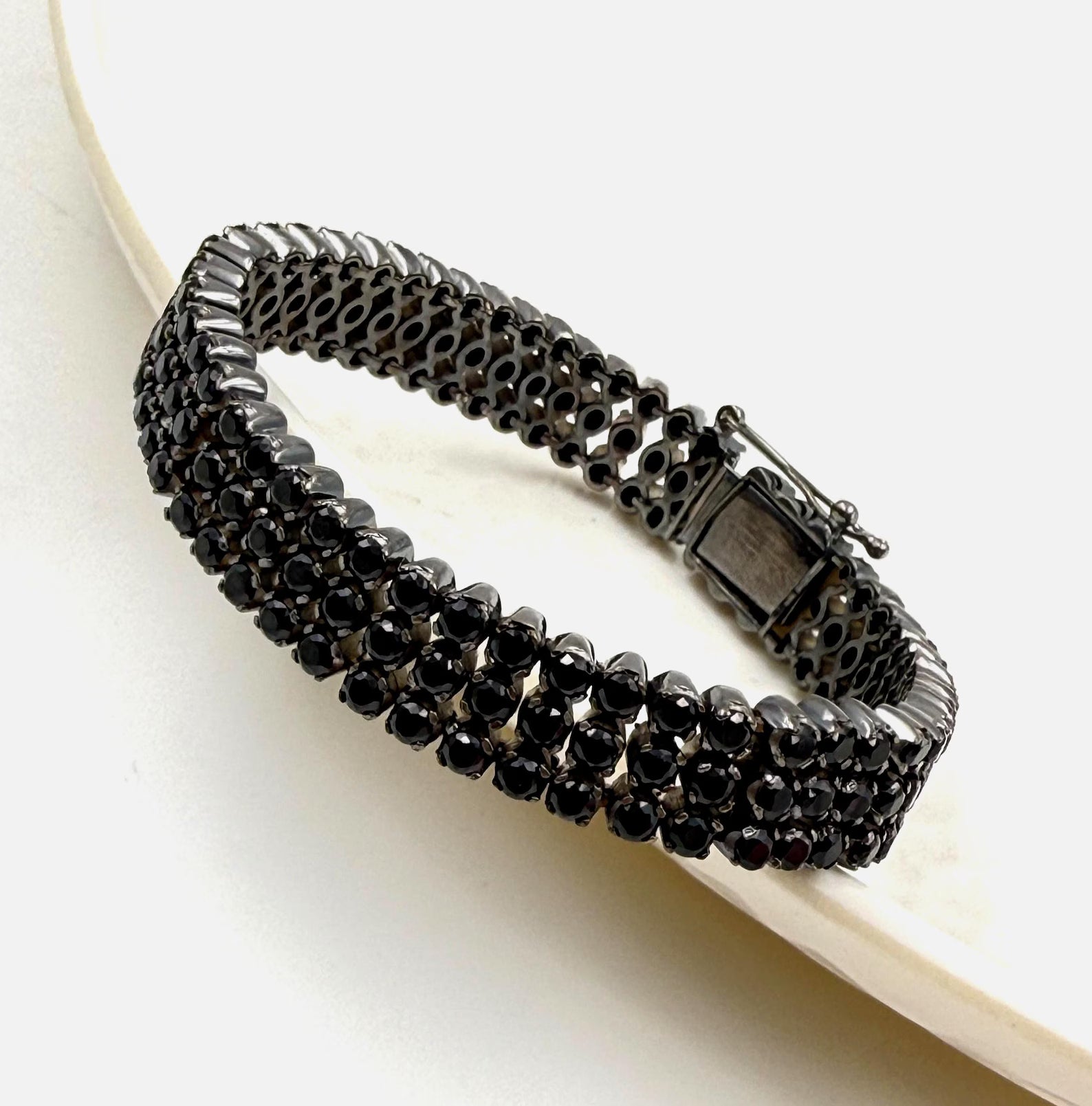Triple Row Blackout Infinite Onyx Bracelet